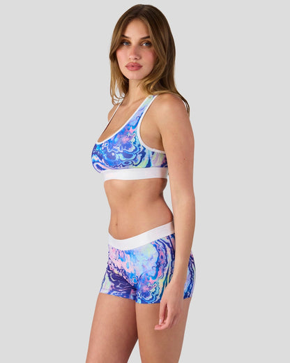 Iridescent Spill - Sports Bra
